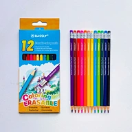 12pcs round shape erasable color pencil